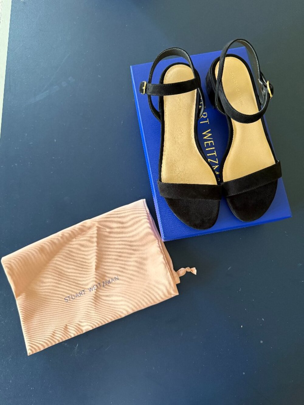 Stuart Weitzman Strappy Block Heel Sandal